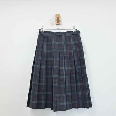 【中古】千葉県 萱田中学校 女子制服 3点（シャツ・ニットベスト・スカート）sf017274