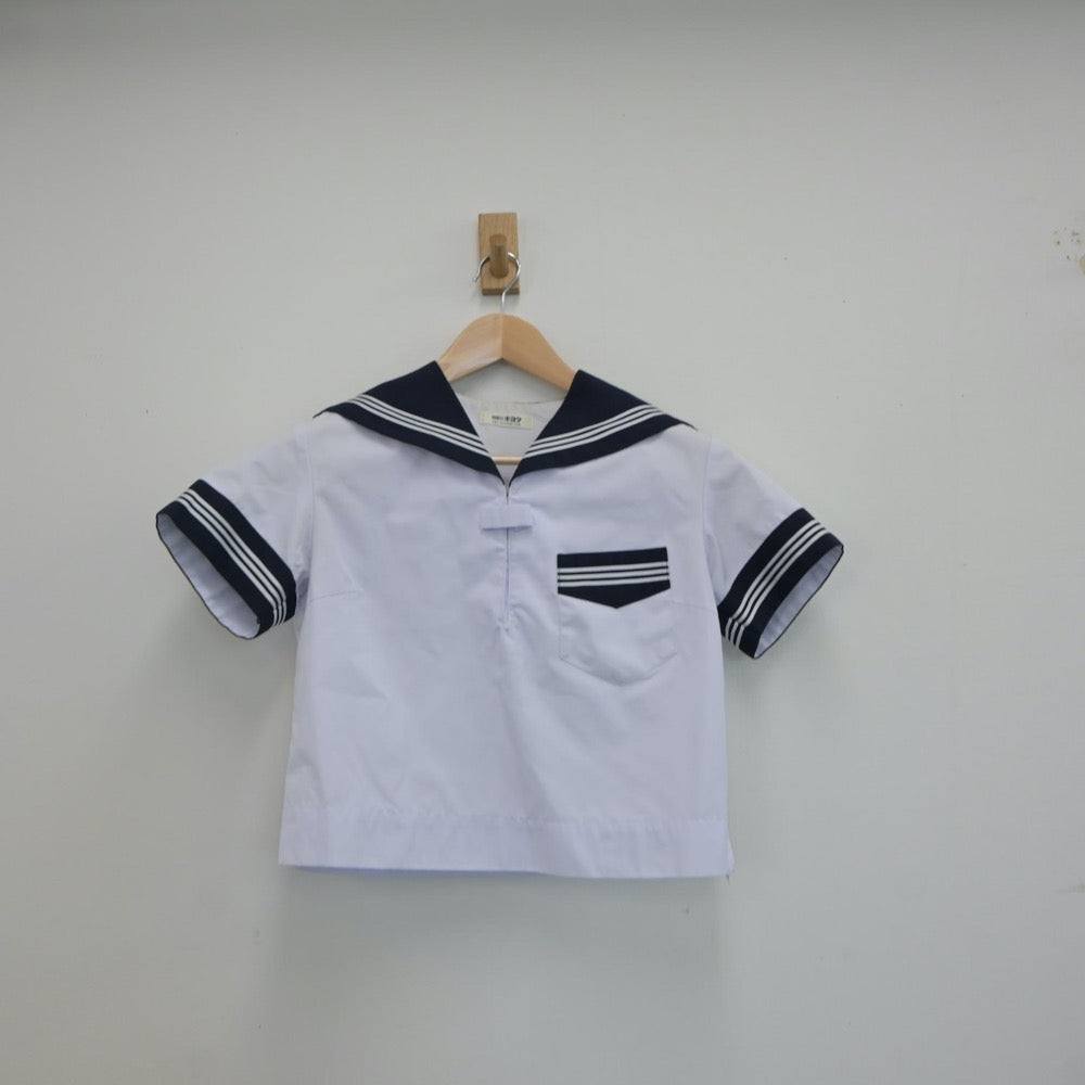 【中古】大阪府 茨木高等学校 女子制服 2点（セーラー服・スカート）sf017277