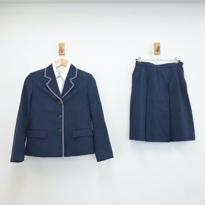 【中古】愛知県 千種高等学校 女子制服 3点（ブレザー・シャツ・スカート）sf017279