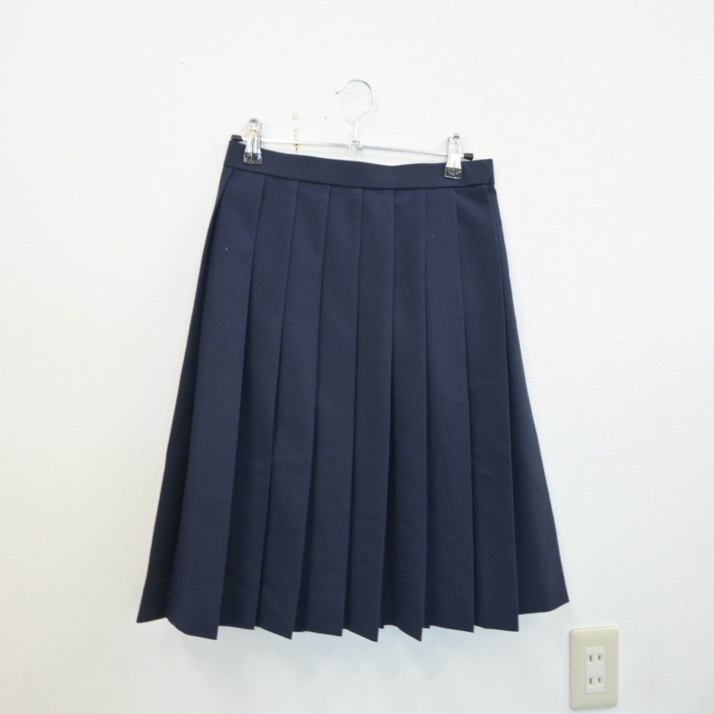 【中古】福島県 日和田中学校 女子制服 4点（セーラー服・スカート・スカート）sf017286