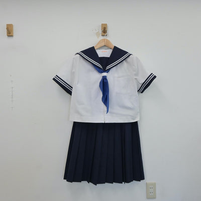 【中古】千葉県 高洲中学校 女子制服 3点（セーラー服・スカート）sf017291