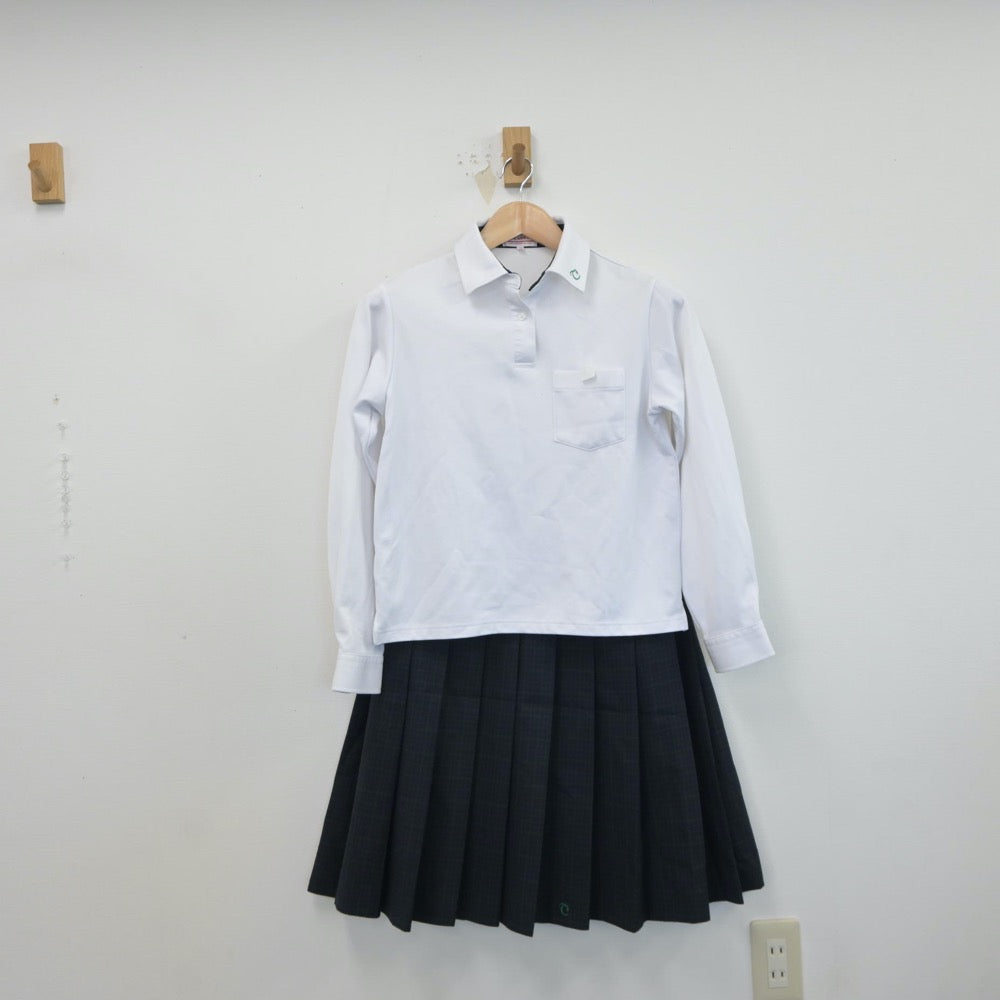 【中古】大阪府 盾津中学校 女子制服 3点（ブレザー・シャツ・スカート）sf017301