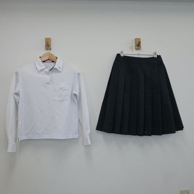 【中古】大阪府 盾津中学校 女子制服 3点（ブレザー・シャツ・スカート）sf017301