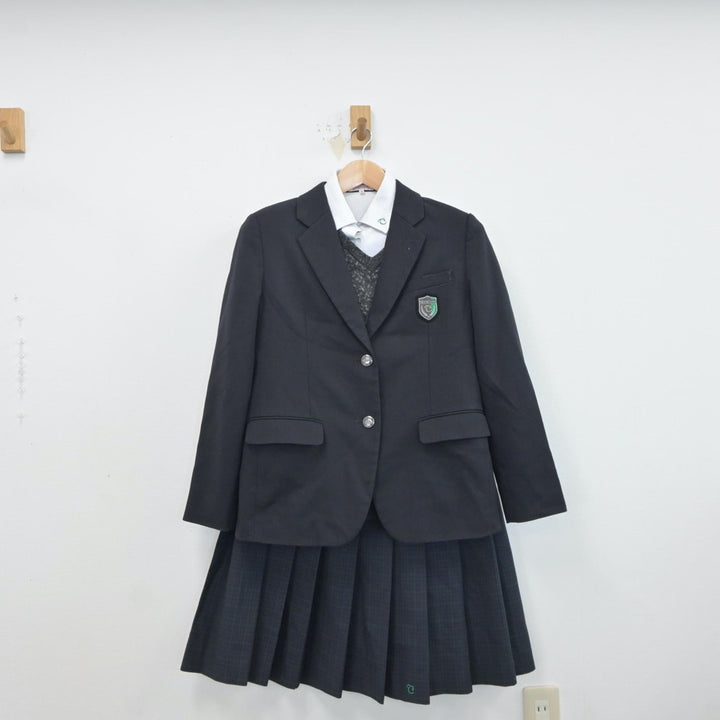 【中古制服】大阪府 盾津中学校 女子制服 4点（ブレザー・シャツ・ニット・スカート）sf017302【リサイクル学生服】 | 中古制服通販パレイド