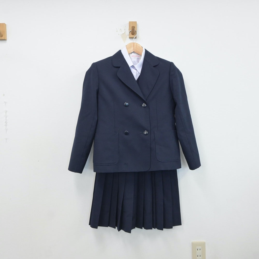 【中古】佐賀県 国見中学校 女子制服 4点（ブレザー・シャツ・ベスト・スカート）sf017312