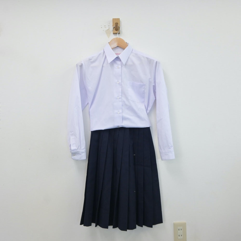 【中古】佐賀県 国見中学校 女子制服 4点（ブレザー・シャツ・ベスト・スカート）sf017312