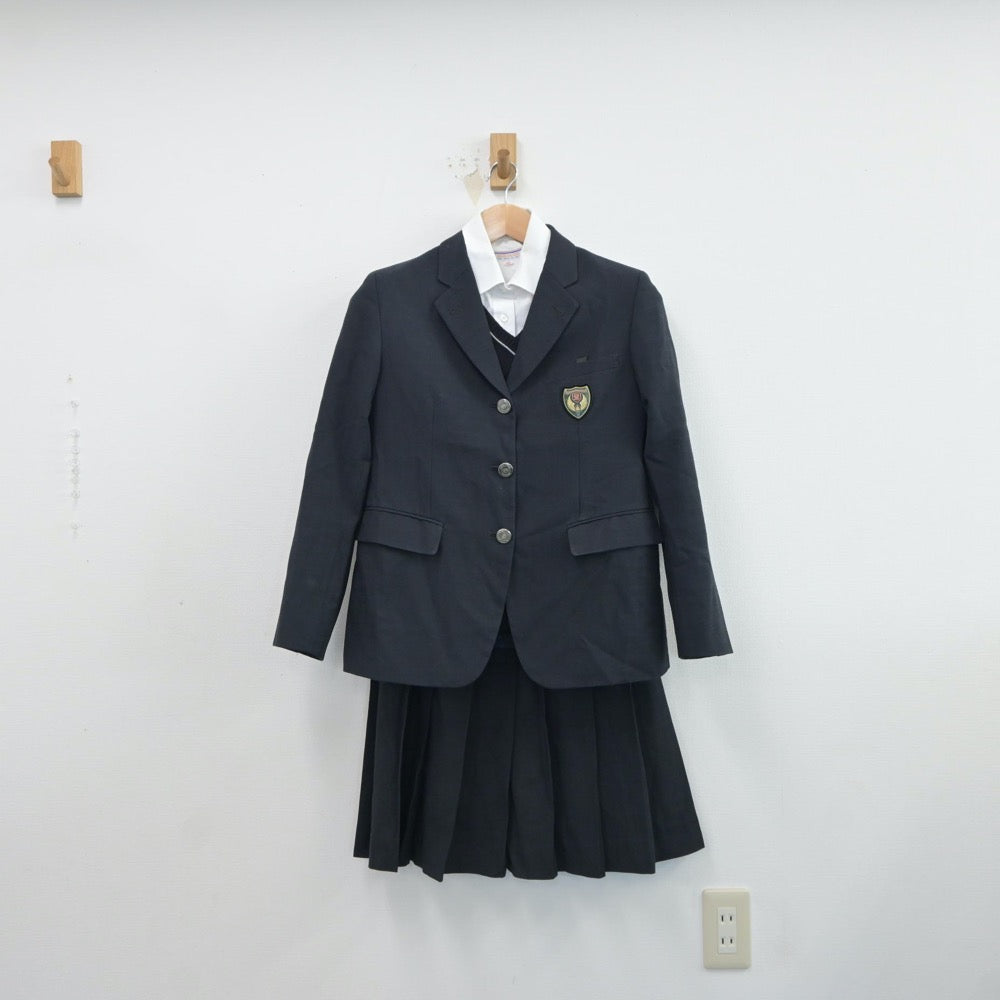 【中古】埼玉県 栄東高等学校 女子制服 5点（ブレザー・シャツ・ベスト・ニット・スカート）sf017314