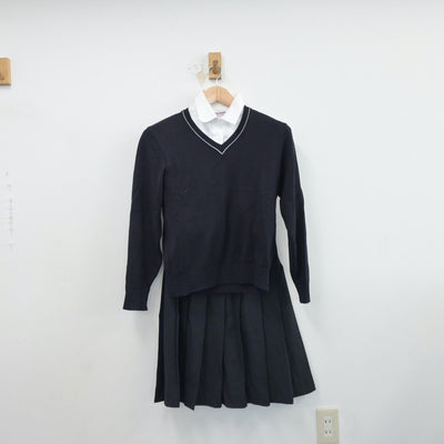 【中古】埼玉県 栄東高等学校 女子制服 5点（ブレザー・シャツ・ベスト・ニット・スカート）sf017314