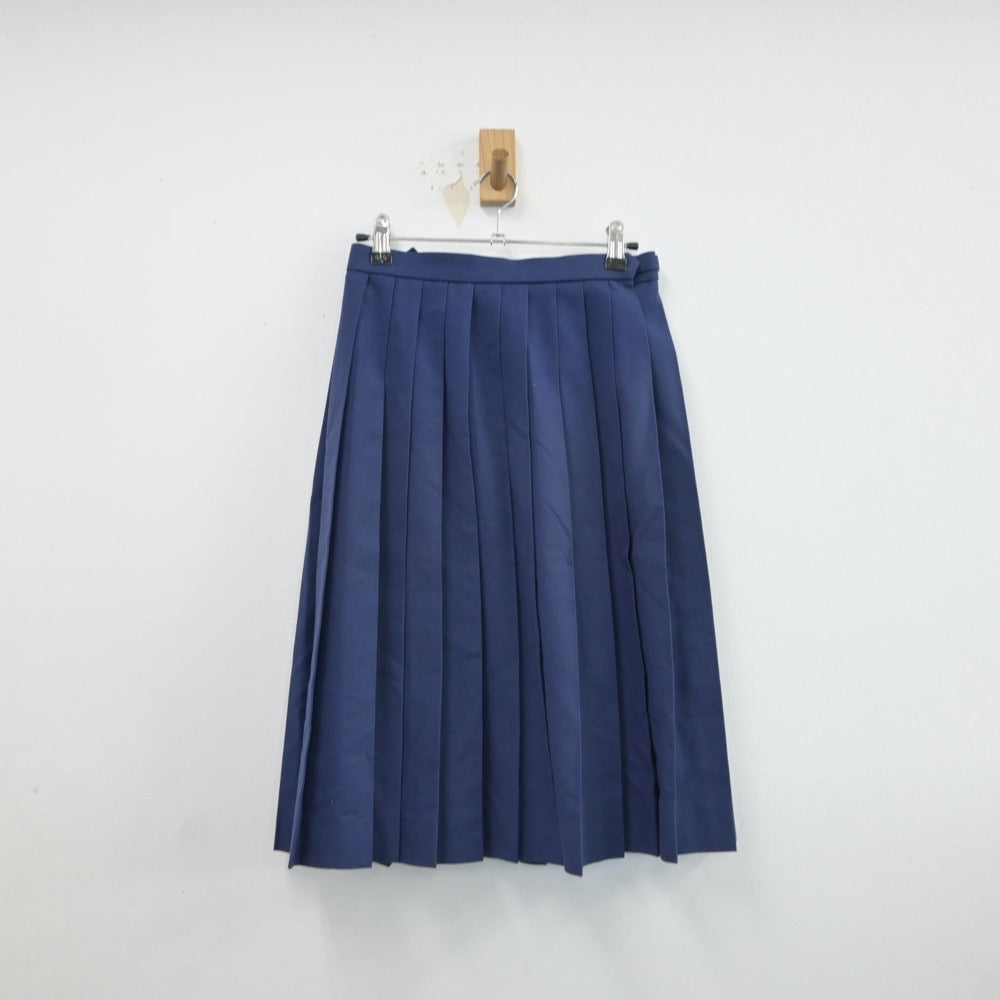 【中古】鹿児島県 種子島中学校 女子制服 3点（セーラー服・スカート）sf017329