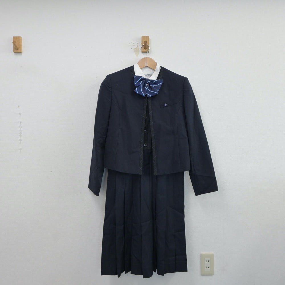 【中古】佐賀県 佐賀女子短期大学付属佐賀女子高等学校 女子制服 5点（ブレザー・シャツ・ジャンパースカート）sf017332