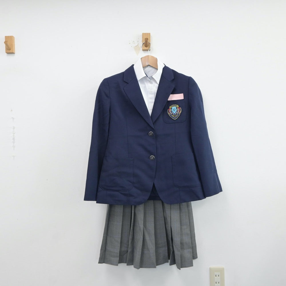 【中古】大阪府 大正北中学校 女子制服 3点（ブレザー・シャツ・スカート）sf017345