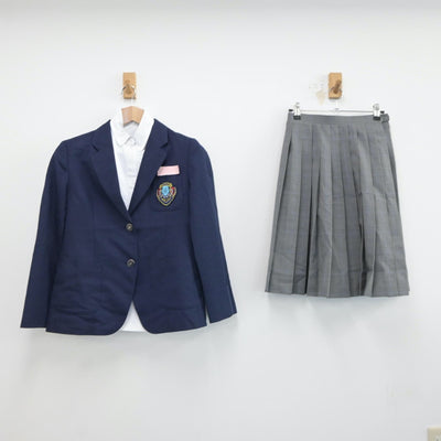 【中古】大阪府 大正北中学校 女子制服 3点（ブレザー・シャツ・スカート）sf017345