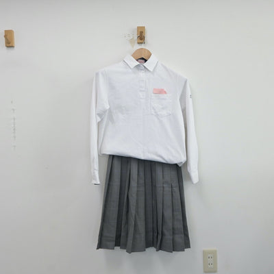 【中古】大阪府 大正北中学校 女子制服 3点（ブレザー・シャツ・スカート）sf017345