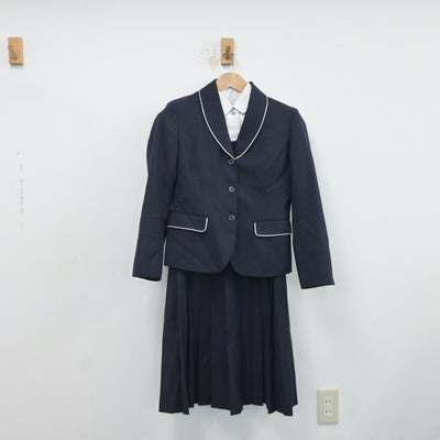 【中古】熊本県 尚絅高等学校 女子制服 3点（ブレザー・シャツ・ジャンパースカート）sf017350