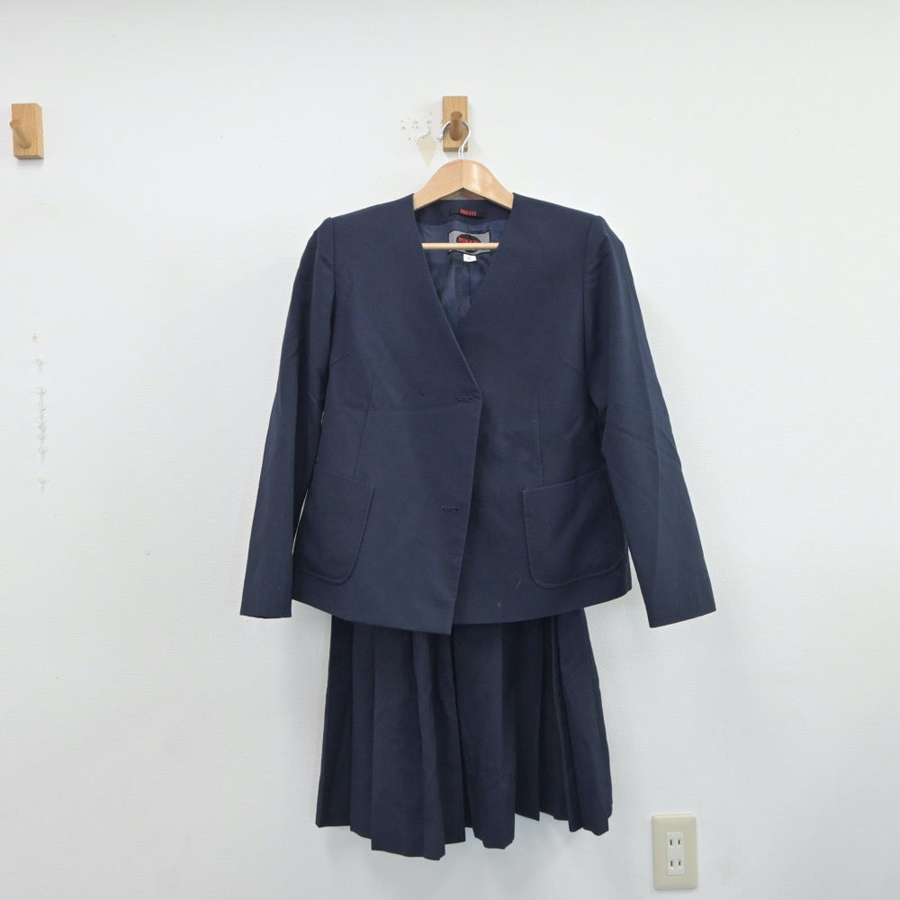 【中古】神奈川県 南中学校 女子制服 2点（ブレザー・ジャンパースカート）sf017351