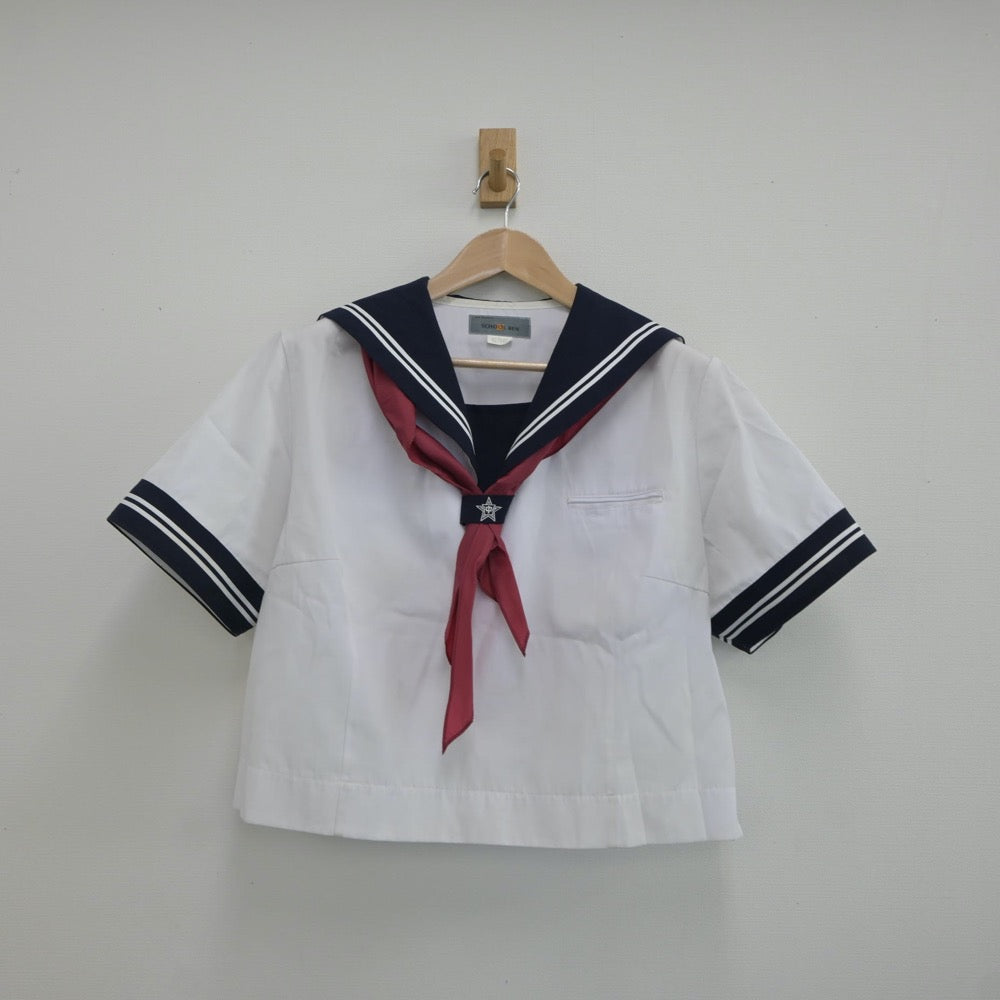 【中古】埼玉県 大井西中学校 女子制服 3点（セーラー服・スカート）sf017354