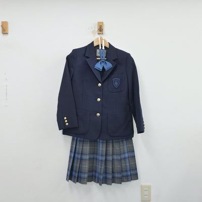 【中古】東京都 麹町学園女子中学校・高等学校 女子制服 4点（ブレザー・ニット・スカート）sf017356