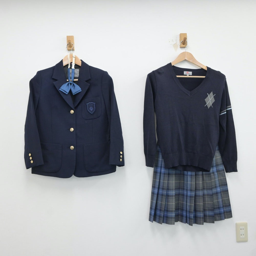 中古制服】東京都 麹町学園女子中学校・高等学校 女子制服 4点（ブレザー・ニット・スカート）sf017356【リサイクル学生服】 | 中古制服 通販パレイド