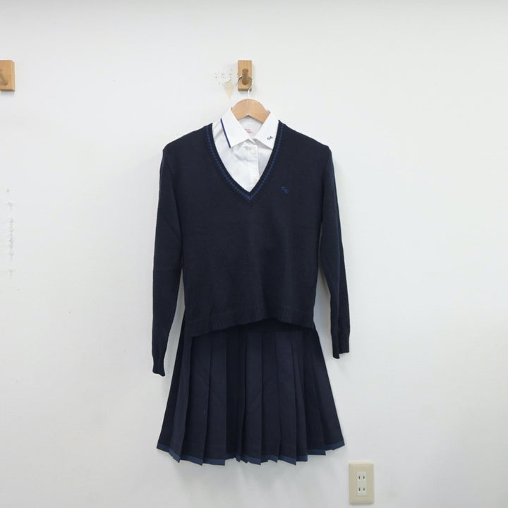 【中古制服】徳島県 小松島西高等学校 女子制服 4点（ブレザー・シャツ・ニット・スカート）sf017360【リサイクル学生服】 | 中古制服通販パレイド