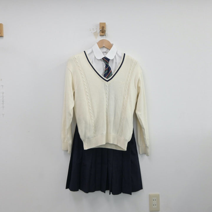 【中古制服】岡山県 倉敷中央高等学校 女子制服 6点（ブレザー・シャツ・ベスト・ニット・スカート）sf017370【リサイクル学生服】 |  中古制服通販パレイド