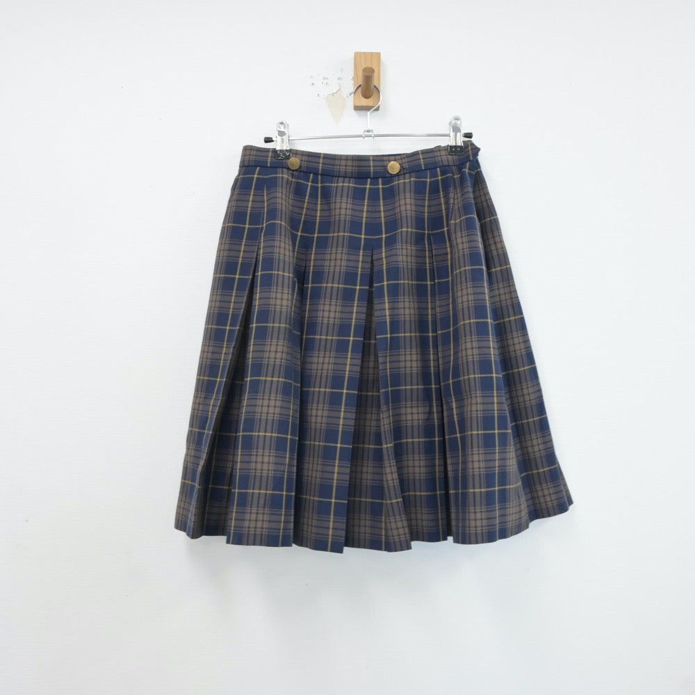 【中古】福岡県 福岡女子高等学校 女子制服 4点（ブレザー・シャツ・ニット・スカート）sf017373