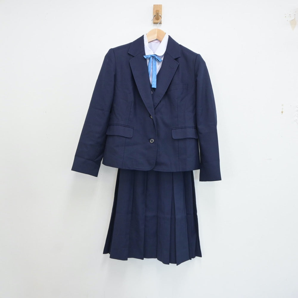 【中古】愛知県 愛知県立豊田高等学校 女子制服 5点（ブレザー・ベスト・シャツ・スカート）sf017376