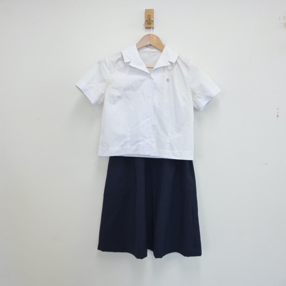 【中古】栃木県 宇都宮中央女子高等学校 女子制服 3点（シャツ・スカート）sf017378