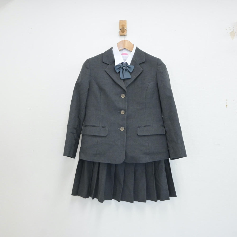 【中古】鹿児島県 鹿児島県立野田女子高等学校 女子制服 5点（ブレザー・シャツ・ベスト・スカート）sf017396