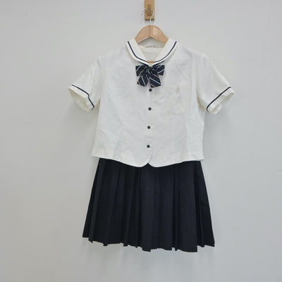 【中古】鹿児島県 鹿児島県立野田女子高等学校 女子制服 4点（シャツ・スカート）sf017397