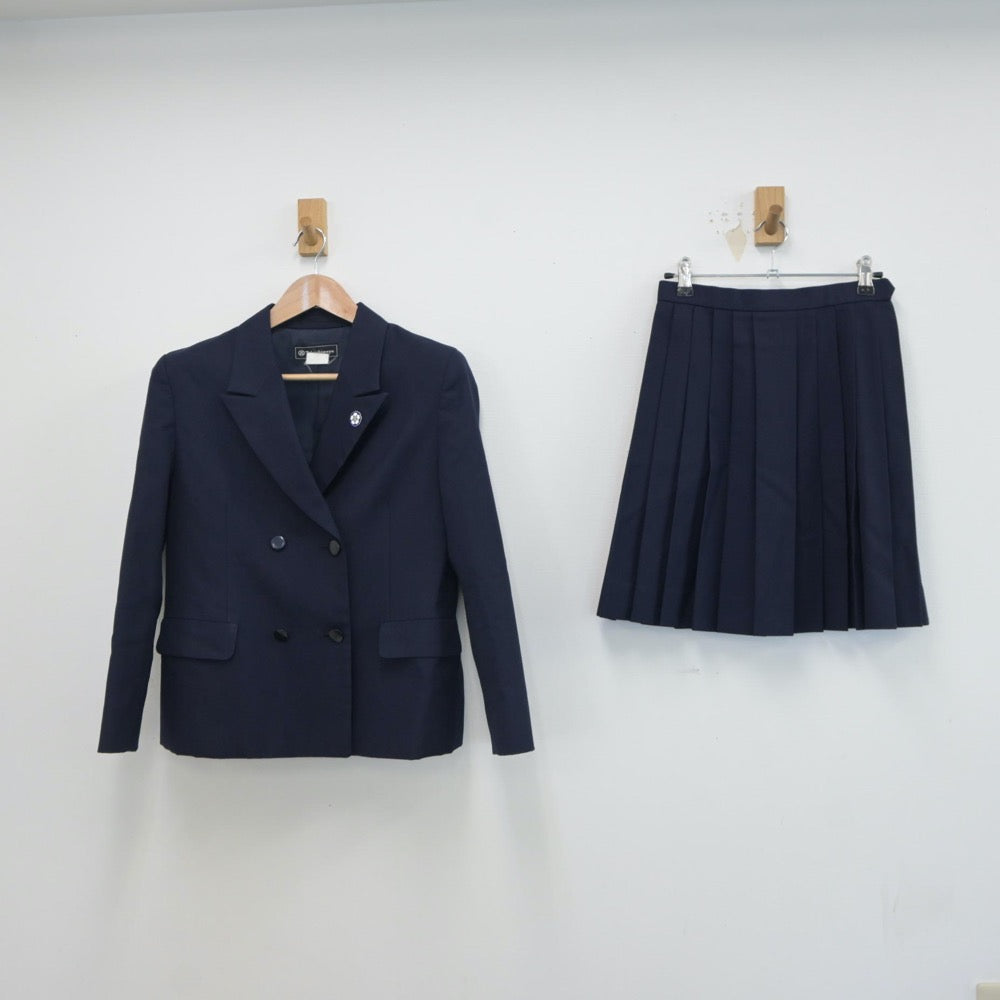 【中古】神奈川県 神奈川県立横浜平沼高等学校 女子制服 2点（ブレザー・スカート）sf017407