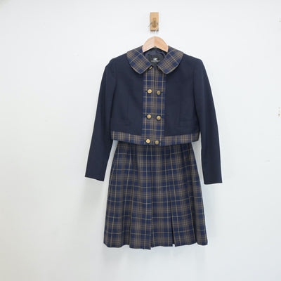 【中古】福岡県 福岡市立福岡女子高等学校 女子制服 3点（ブレザー・ニット・スカート）sf017408