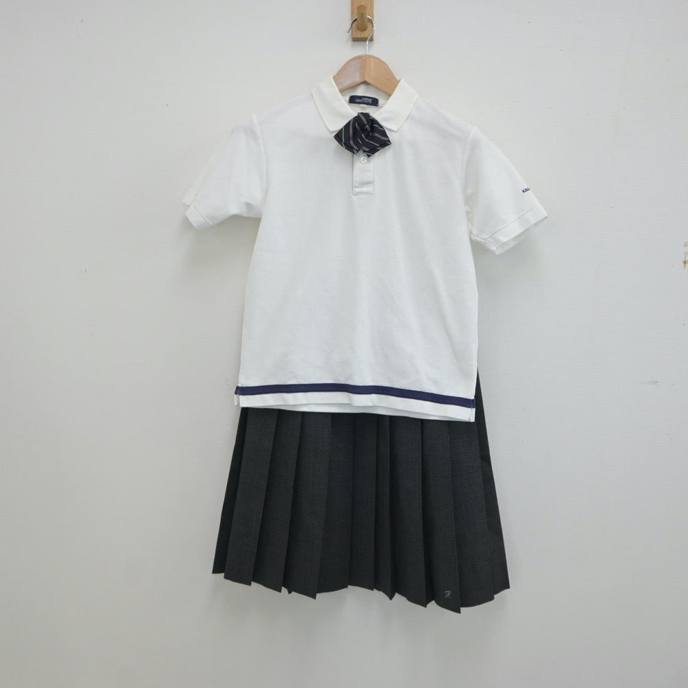 【中古】東京都 板橋区立加賀中学校 女子制服 3点（シャツ・スカート）sf017432