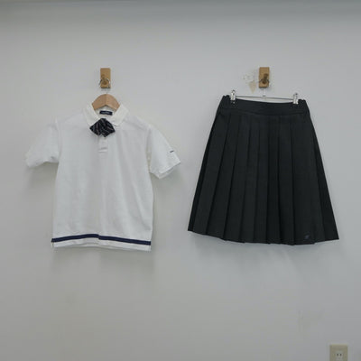 【中古】東京都 板橋区立加賀中学校 女子制服 3点（シャツ・スカート）sf017432