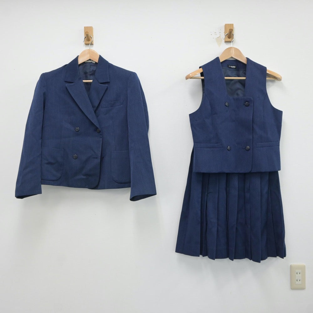 【中古】長崎県 長崎県立長崎北高等学校 女子制服 3点（ブレザー・ベスト・スカート）sf017438