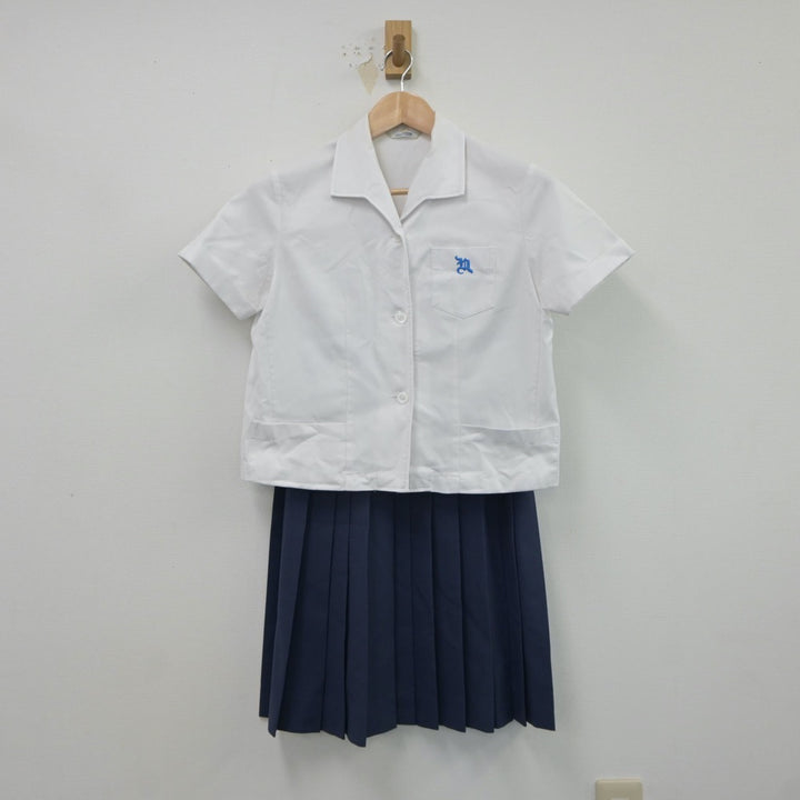 【中古】長崎県 長崎県立長崎北高等学校 女子制服 3点（シャツ・スカート）sf017439