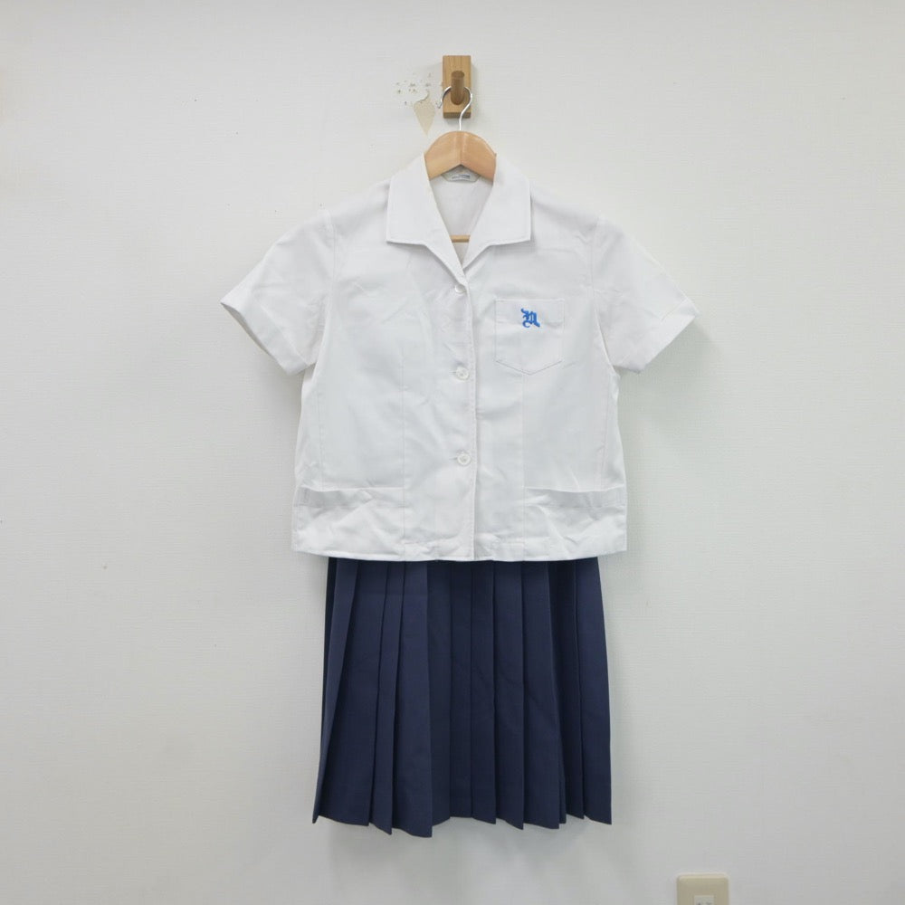 【中古】長崎県 長崎県立長崎北高等学校 女子制服 4点（シャツ・スカート）sf017440