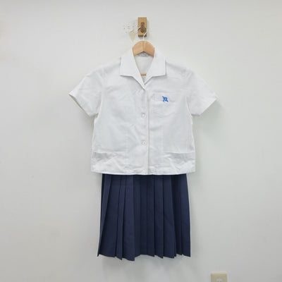 【中古】長崎県 長崎県立長崎北高等学校 女子制服 4点（シャツ・スカート）sf017440