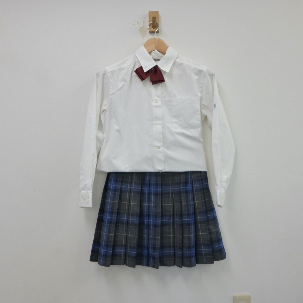 【中古】東京都 麹町学園女子中等部 女子制服 6点（ブレザー・シャツ・ニット・スカート）sf017443