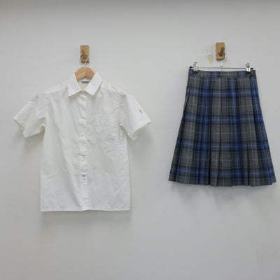 【中古】東京都 麹町学園女子中等部 女子制服 4点（シャツ・ニットベスト・スカート）sf017444