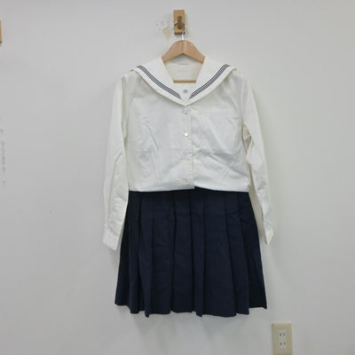 【中古】静岡県 磐田北高等学校 女子制服 4点（ブレザー・セーラー服・スカート）sf017451