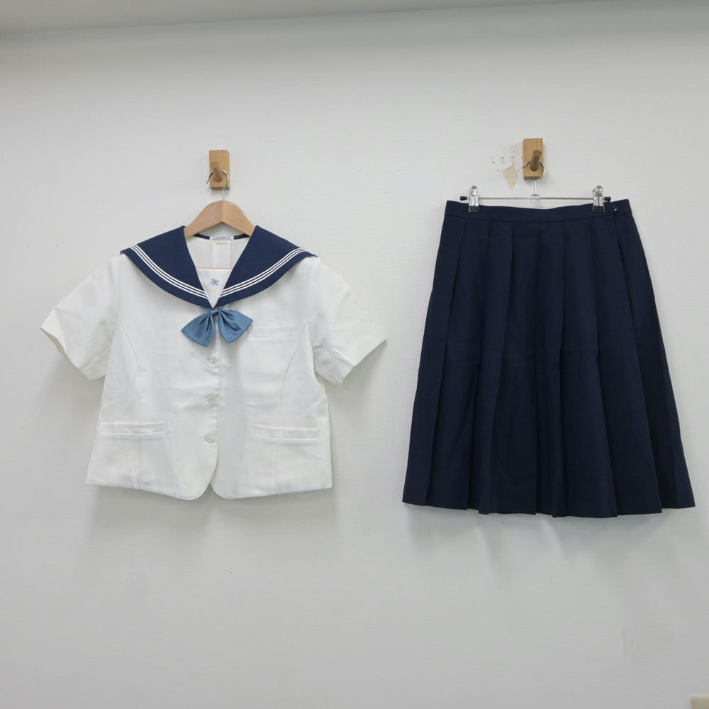 【中古】静岡県 磐田北高等学校 女子制服 4点（セーラー服・スカート）sf017452