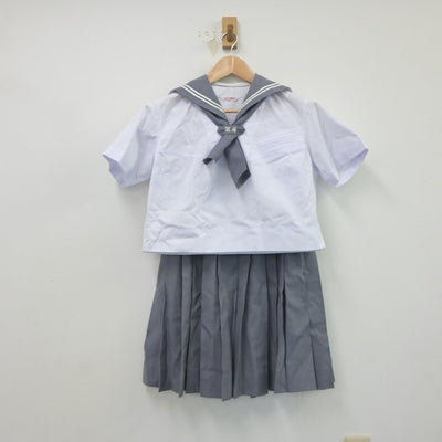 【中古】宮城県 日大桜丘高等学校 女子制服 3点（セーラー服・スカート）sf017458