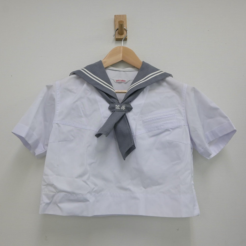 【中古】宮城県 日大桜丘高等学校 女子制服 3点（セーラー服・スカート）sf017458