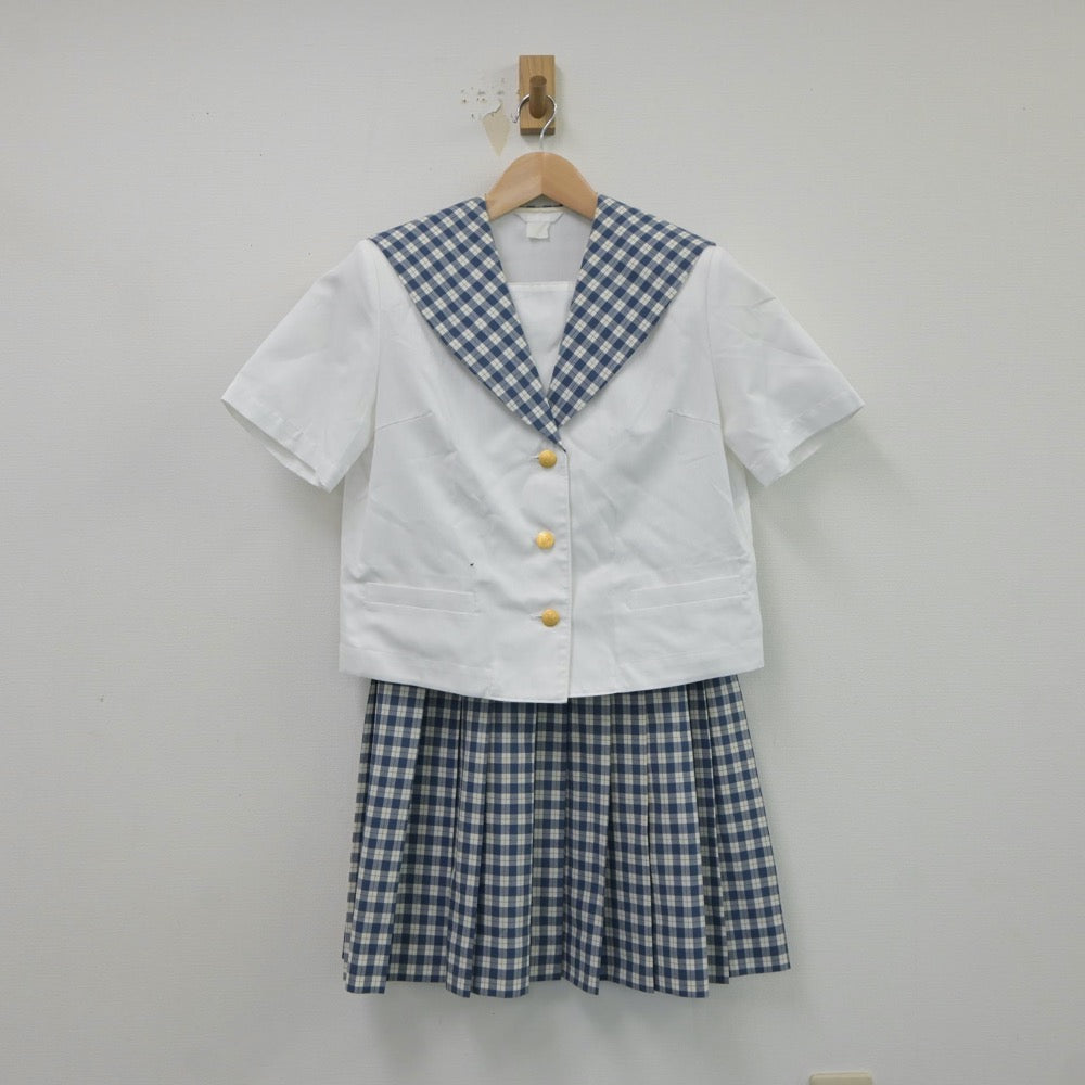 【中古】宮城県 聖和学園高等学校 女子制服 3点（セーラー服・スカート）sf017466