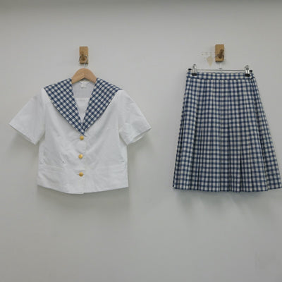 【中古】宮城県 聖和学園高等学校 女子制服 3点（セーラー服・スカート）sf017466