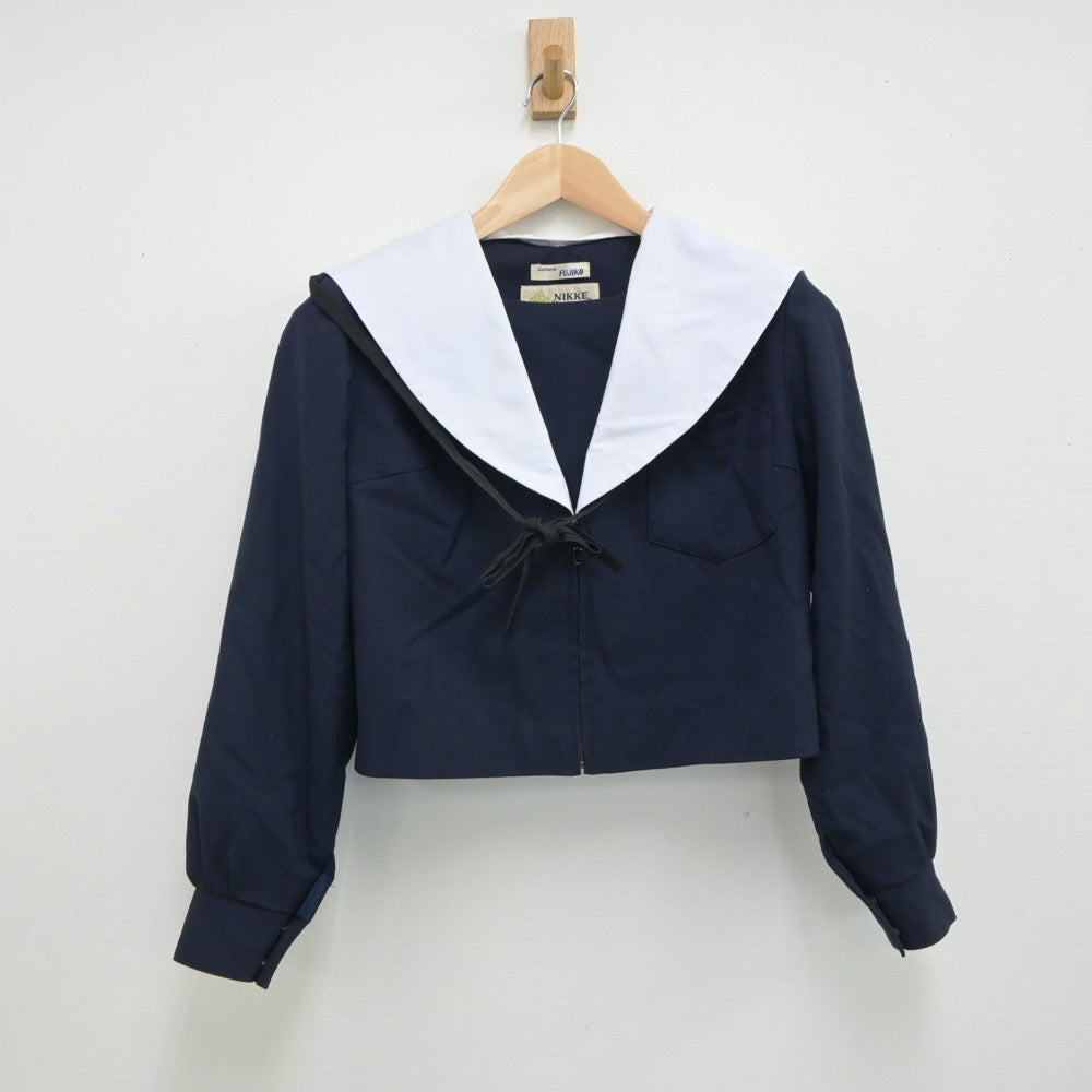 【中古】愛知県 名古屋市立菊井中学校 女子制服 3点（セーラー服・スカート）sf017467