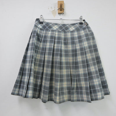 【中古】千葉県 東京学館浦安高等学校 女子制服 2点（ニットベスト・スカート）sf017468