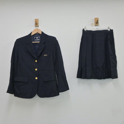 【中古】宮城県 日大桜丘高等学校 女子制服 2点（ブレザー・スカート）sf017469