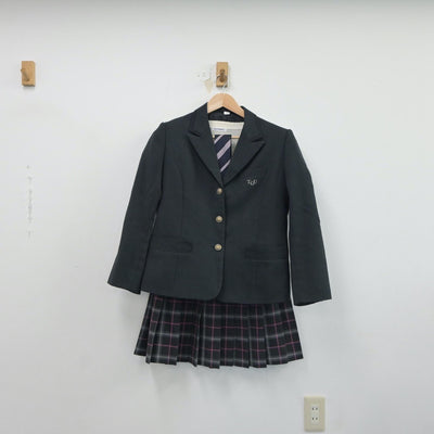 【中古】千葉県 東京学館浦安高等学校 女子制服 4点（ブレザー・ニット・スカート）sf017474