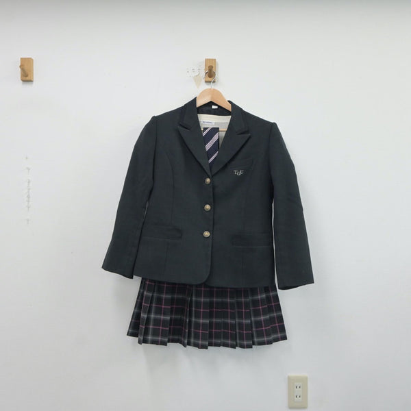 【正規品在庫】千葉県 四街道高校 女子制服 4点（ブレザー・ニット・ズボン）sf001214 学生服